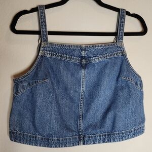 Gap Denim Crop Top Sleeveless Cami Tank Top Shirt Size‎ Medium